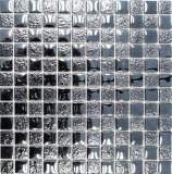 Lüster Luxe Deluxe Carreaux de mosaïque de verre Crystal graphite noir MOS88-8LU89