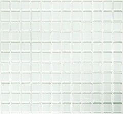 Carreau de mosaïque blanc avec nuance de vert Mosaïque de verre Mosaïque de piscine MOS60-0102
