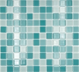 Mosaïque Carreaux Mosaïque de verre vert turquoise menthe Mosaïque de piscine MOS62-0602