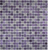 Mosaïque de verre Mosaïque lilas Résine verre dépoli givré BAD WC carreau de cuisine - MOS92-1107