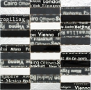Plaquette Rectangle Mosaïque de verre Urban Feeling Verre laiteux noir blanc argenté Dos de cuisine Protection anti-projections Salle de bains - MOS87-39
