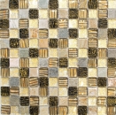 Pierre naturelle Rustique Quartzite Carreau de mosaïque Verre Mosaïque Résine or brun beige Structure Carrelage Fond de cuisine Salle de bain WC - MOS83-CR17