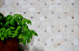 Échantillon manuel Carreau de mosaïque autocollant Travertin Pierre naturelle beige Combinaison de travertin beige MOS200-4CM14_m