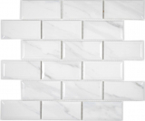 Mosaïque céramique Metro aspect Carrare Miroir de fond de cuisine BAD douche MOS26M-0203_f