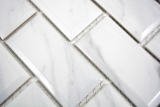 Échantillon manuel Mosaïque céramique Metro aspect Carrare Miroir de carrelage Dos de cuisine SALLE DE BAINS Douche MOS26M-0203_m