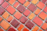 Motif main Mosaïque transparente Crystal Mosaïque de verre rouge Mur Carrelage cuisine salle de bain MOS85-0009_m