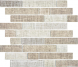 Mosaïque translucide Brick composite ECO Mosaïque de verre textile beige mur carrelage cuisine salle de bain MOS24-2099_f | 10 Tapis de mosaïque