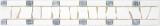 Marbre bordure bordure blanche noire MOSBOR-WB01_f
