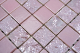 Motif à main Mosaïque céramique Baku rose rose Carreau de mosaïque murale Miroir de carrelage cuisine salle de bain MOS18-1111_m