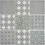Céramique Mosaïque noire Carreaux de mosaïque murale Carreaux de cuisine Salle de bain MOS22B-0303_f