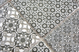 Motif main Mosaïque céramique noire Carreau de mosaïque murale Carrelage cuisine salle de bain MOS22B-0303_m
