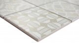 Motif manuel Mosaïque céramique picolo BIANCO Carreau de mosaïque murale Miroir de carrelage cuisine salle de bain MOS22B-B01_m