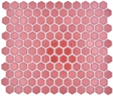 Hexagonal Hexagonal Carreau Mosaïque Céramique mini Bordeaux brillant Carreau mural Carrelage cuisine salle de bain - MOS11H-0910