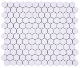 Mosaïque céramique Hexagone blanc R10B receveur de douche carreaux de sol mosaïque cuisine salle de bain sol MOS11H-0101-R10_f