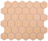 Mosaïque céramique Hexagone ocre orange R10B receveur de douche Carreaux de sol Mosaïque cuisine salle de bain sol MOS11H-0808-R10_f