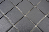 Échantillon manuel de carreaux de mosaïque Céramique soft noir RÉSISTANT À LENTRAÎNEMENT MOS14-0311-R10_m