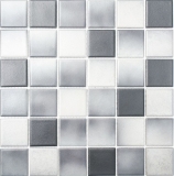 Céramique Carreau Mosaïque GRIS MIX ANTI-SIDENCIEUX Carreau de cuisine Carreau de salle de bain - MOS16-2211-R10