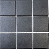 Mosaïque Carreau de mur Céramique Anthracite Noir Antidérapant Antidérapant Carreau de douche Carreau de sol WC - MOS22-0302-R10