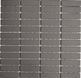 Mosaïque Céramique baguettes boue grise non émaillée Carreau de douche Carreau de sol MOS24B-0204-R10_f