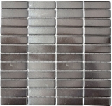 Bâtonnets Mosaïque Carreaux céramiques Carreaux muraux décoratifs Anthracite MOS24-0217