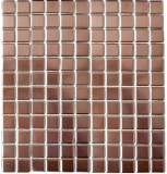 Mosaïque de cuivre Mosaïque de céramique MARRON CHROME mur carrelage cuisine MOS24-0215