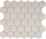 Carreau de mosaïque Céramique Hexagon beige clair non émaillé MOS11B-1202-R10_f