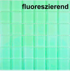 Mosaïque de verre Carreaux de mosaïque vert fluorescent mur carrelage cuisine salle de bain - MOS88-1005