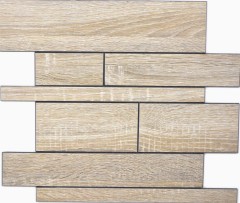 Revêtement mural autocollant aspect bois DIY dosseret de cuisine carrelage MOS200-57WGS