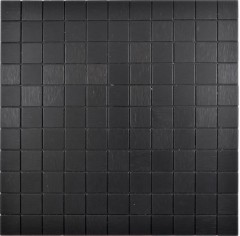 carreau de mosaïque autocollant métal alu noir anthracite mat brossé miroir de carrelage dosseret de cuisine MOS200-L3B