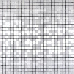 carreau de mosaïque autocollant métal alu argent mat brossé carreau de fond cuisine MOS200-L5S
