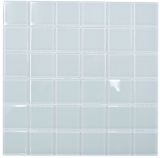 Mosaïque de verre blanc nuancé de vert Carreau de mur Miroir de carrelage cuisine douche salle de bain MOS78-0101_f