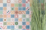 Motif main mosaïque multicolore aspect espagnol rétro vintage mosaïque céramique MOS18D-1616_m