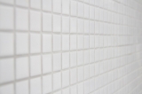 Motif manuel Carreau de mosaïque Céramique BLANC BRILLANCE Mur Carrelage cuisine douche MOS18-0102_m