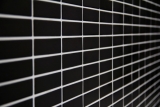 Échantillon manuel de carreaux de mosaïque Céramique baguettes noir mat mur de mosaïque fond de cuisine MOS24-0311_m