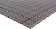 Motif à main Carreau de mosaïque Céramique gris métal Dos de cuisine Protection anti-éclaboussures BAD MOS18D-0204_m
