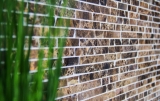 Motif main Carreau de mosaïque Marbre Pierre naturelle Brick Impala brun flammé MOS40-1304_m