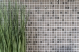 Échantillon manuel de mosaïque ECO Recycling GLAS Enamel cream mat verre MOS140-03C_m