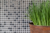 Échantillon manuel de mosaïque ECO Recycling GLAS Enamel gris-brun mat verre MOS140-05G_m