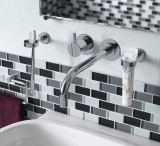 Motif manuel Carreau de mosaïque gris translucide Brick Mosaïque de verre Crystal gris MOS76-0204_m