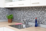 Motif manuel Carreau de mosaïque Pierre translucide noir NERO SALLE DE BAINS WC CUISINE MUR MOS91-0334_m