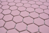 Motif main Mosaïque céramique Hexagone vieux rose R10B receveur de douche Carreau de sol Mosaïque cuisine salle de bain sol MOS11H-1111-R10_m