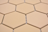 Motif main Mosaïque céramique Hexagone ocre orange R10B receveur de douche Carreau de sol Mosaïque cuisine salle de bain sol MOS11H-0808-R10_m