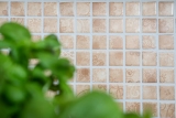 Carreaux de mosaïque Rétro Vintage Mosaïque céramique beige marron Fond de cuisine MOS18D-1412_f | 10 Tapis de mosaïque