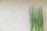 Mosaïque Carreau céramique à chevrons aspect pierre beige clair Carrelage cuisine MOS24-SO54_f | 10 Tapis de mosaïque