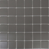 Carreau de mosaïque Céramique gris métal mat Carrelage de fond de cuisine MOS16B-0211_f