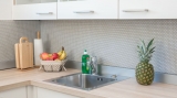 Mosaïque ECO GLAS Brick Enamel cream mat MOS140-B23C_f | 10 Tapis de mosaïque