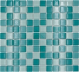 Carreau mosaïque vert translucide Mosaïque de verre Crystal vert BAD WC cuisine MUR MOS72-0602_f | 10 Tapis mosaïque
