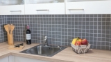 Carreaux de mosaïque Quartz Composite Pierre artificielle grise Artificial MOS46-ASM43_f